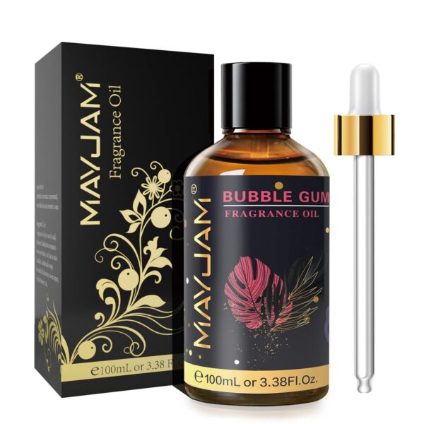 MAYJAM 100ml Fragrance Oils with Dropper For Humidifier Car Diffuser White Musk Bubble Gum Sea Breeze Freesia Baby Powder
