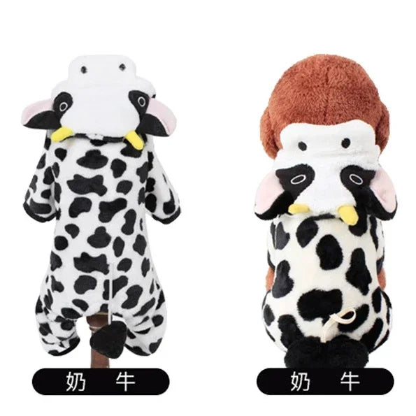 Dog Clothes Soft Warm Fleece Jumpsuits Pet Clothing for Small Dogs Puppy Cats Hoodies Chihuahua Yorkshire Costume Coats