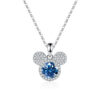 467e88598888b655 JoyceJelly S Sterling Sier Pendant 1 Carat Moissanite Diamond Necklace Women's Fashion Jewelry Rat Head Mouse