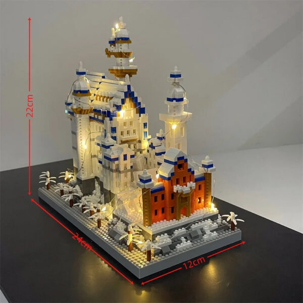 4686efb99bf96111 Knew Built Exquisite Paris Eiffel Tower Micro Mini Building Blocks Toys Set: LED Illuminated, Perfect Gift Illuminate Your World