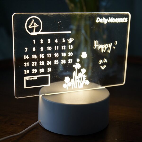 46a5af7739215d0c Creative LED Note USB Rewritable Message Board Warm Soft Light For Children Girlfriend Decoration Night Lamp