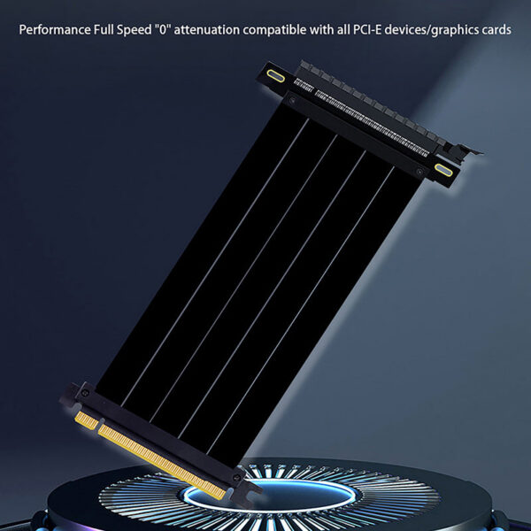 46a9f1cbc9a0dc20 Full Speed 4.0 PCIE X16 Riser Cable Graphics Card Extension Cord PCI Express Lossless Shielded Extender Antijam GPU AXYB