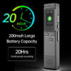 46afba516c5cd758 64GB/16GB/8GB Digital Recorder Voice Activated Audio Recording Noise Reduction with Playback MP3 Music Player 288hrs
