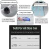 SUV Air Mattress Car Bed Inflatable Mattress for Truck Backseat - Portable Air Mattress with Flocking Surface and Pillows Foldable Air Bed for Home Tent Camping Travel - Grey