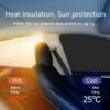 Car Side Sun Shades, 4 PCS Window Sunshades Privacy Curtains, 100% Block Light f