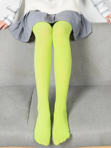 Women Socks 120D Candy Colors Women's Tight Hight Pantyhose Multicolour Veet Sexy Spring And Autumn Long Stockings