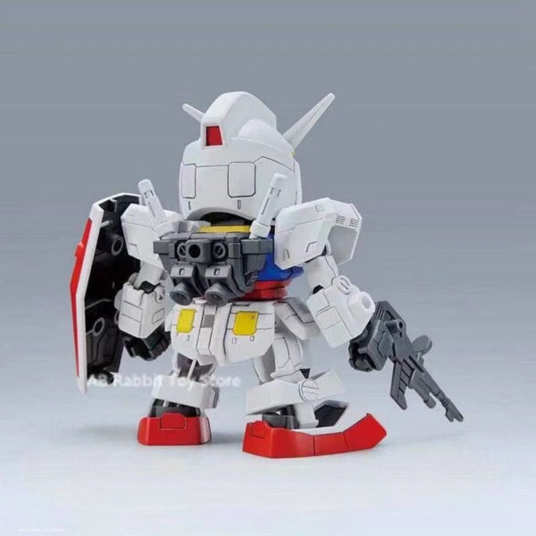 46da2185d07ee0e3 Bandai Gundam Hello Kitty RX-78-2SD Assembly Model SD Kt 012gto Anime Figures Pvc Statue Doll Collection Decor Kids Toys Gifts