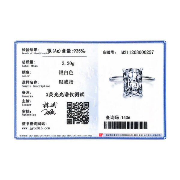 46db9fb0ebc5d1dd Modian Classic Rectangular Cutting Clear CZ Ring Solid 925 Sterling Silver Luxury Finger Rings For Women Wedding Fine Jewelry