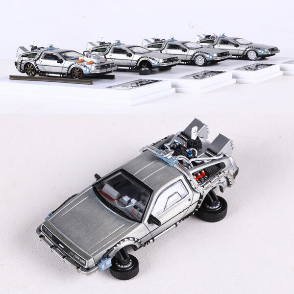 46f082e965200f88 MJ 1:64 DeLorean DMC I II III Back To The Future Time hine Mr.Fusion Diecast Toy Vehicle Car Model