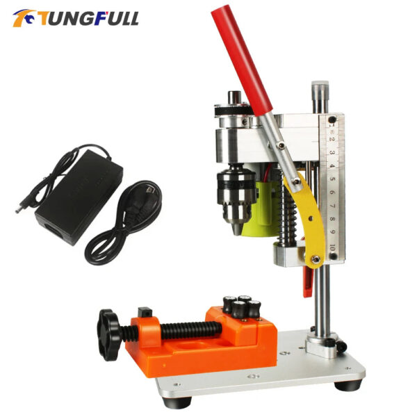 Multifunctional Mini Bench Drill Milling Machine 120W DIY High Precision Drilling Machine Chuck Hole Punching Machine