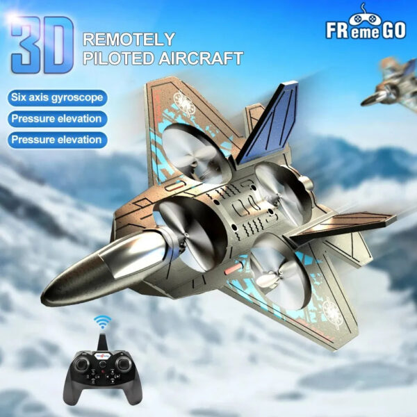 46f406a693bf6c38 L0712 RC Plane 2.4G Remote Control Aircraft Gravity Sensing Helicopter Glider with Light EPP Foam Fighters for Boys Children