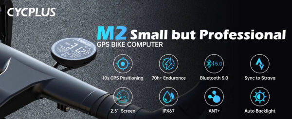 46f918cf385ce2b0 CYCPLUS M2 Cycling Bicycle Accessories GPS Bicycle Computer Wireless ANT+ Bluetooth Waterproof Speedometer Bike Cyclocomputer