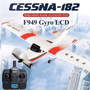 470a2c688c449a6f 【C0】WLtoys 2.4G F949 LCD Version RC Airplane Cessna 182 3D6G 3Ch Fixed Wing Plane Outdoor Drone RTF With Gyroscope And Night