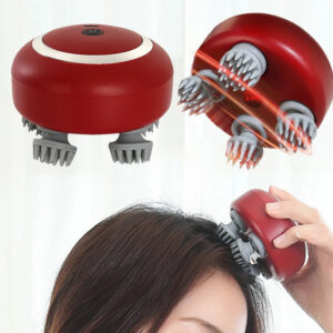 470e38c99e7d9561 Head Massager with Adjustable Speed for Scalp Massage Red Light for Hair Care Soft Silicone for Deep Kneading of the Head