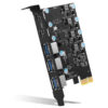4716686a71ae6724 5Gbps 3.2 Gen1 USBC PCIE Hub USB 3.0 PCI Express Board PCI-E USB3.0 Adapter Multiplier USB3 3.1 Controller Add on Card