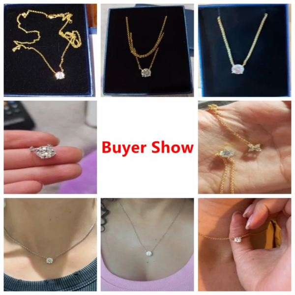471b566247c866c8 Lnngy 1CT 2CT 3CT Moissanite Pendant Necklace For Women Original 925 Silver Chains Solitaire Drop Necklaces Bridal Fine Jewelry