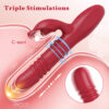 47228e0fb657aafd Rabbit Vibrator for Women Telescc Dildo Powerful G-Spot Vibrating Rotating Beaded Clit Stimulator Female Masturbator Sex Toys