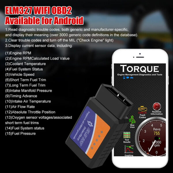 ELM 327 V2.1 Code Reader Bluetooth ELM327 OBDII Auto Accessories OBD2 Car Diagnostic Tools Scanner Universal
