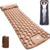 Coziya Matelas, Camping-Matratze, 5 cm Ultraleichte Aufblasbare Camping-Matratze, Aufblasbares Schlafpad Mit Eingebauten Kissen, Zum Campen, Reisen, Zuhause, BüRo,Blue