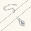 EWYA 2023 Trendy D Color 0.43cttw 4mm Full Moissanite Pendant Necklace for Women Girls S Sier Diamond Neck Chain Necklaces