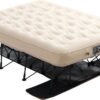 477ad6c04bd8c1af VEVOR Air Mattress with Frame, Inflatable 2 Person Camping Cot with Built-in Pump, Portable Folding Air Beds Supports 600 lbs, Blow Up Bed for Guests Camping Travel Indoor & Outdoor Use
