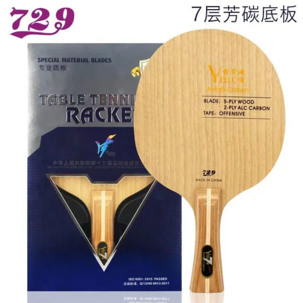 478057ea108f0e18 729 Blue ALC Carbon Table Tennis Blade Professional Offensive Ping Pong Blade 5+2 External ALC for Quick Attack with Loop