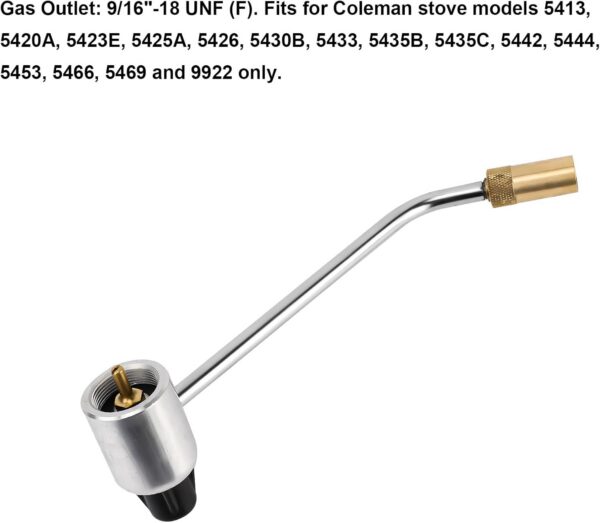 5430 Stove Pressure Regulator Replacement for Coleman Propane Stoves, Solves Gas Pressure Issues Camping Grill/Stove Connector for 1LB Propane Fuel Cylinder