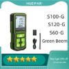Huepar Rangefinder 60M 100M 120M Trena Laser Range Finder Green Beem Digital Tape Measure