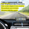 47ab605f806fe7c9 TPMS Tire Pressure Monitoring Car Safety Alarm System Wireless Solar/USB Powered 4 Sensors with Color Digital Display