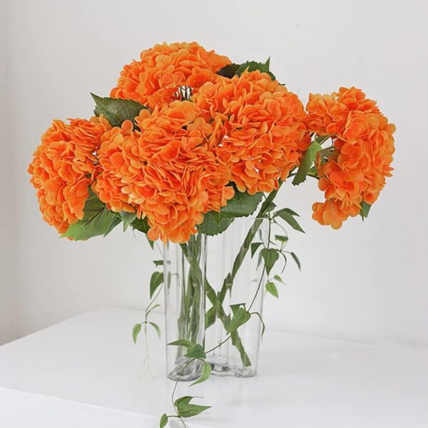 47aefd405b79f1dc 3PCS 22 inch Lifelike Artificial Hydrangea Large Real Touch Flowers Artificial Flowers Dry Flowers Outdoor Wedding Christmas Office Family Party Living Room Table Decoration (White)