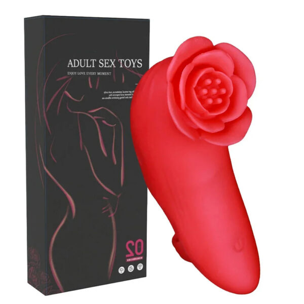 2024 New Vibrator Clitoris Nipple Stimulate 10 Modes Rose Toy Freaky Finger Sleeve Ergonomic Design Sextoy Femme Sexy Adult 18+