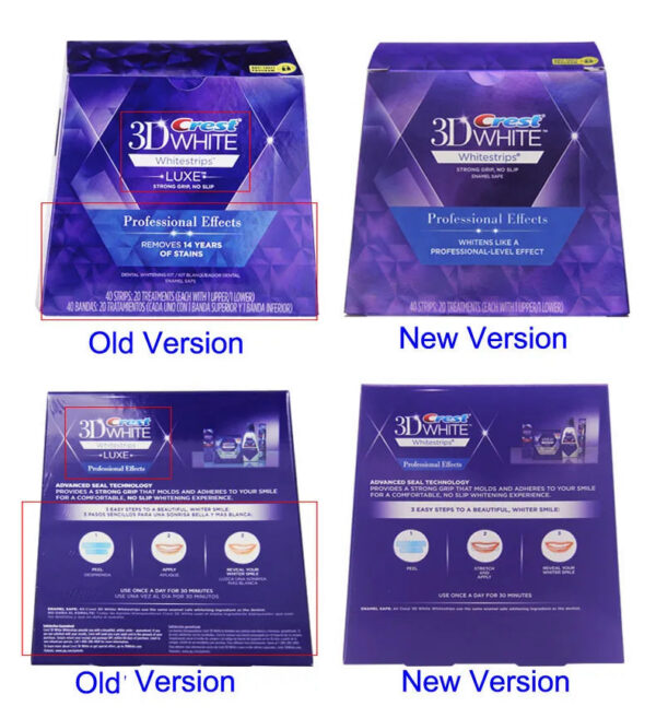 3D White Teeth Whitestrips Luxe Professional Effect Treatments Original Oral Hygiene Tooth Teeth Whitening Strips