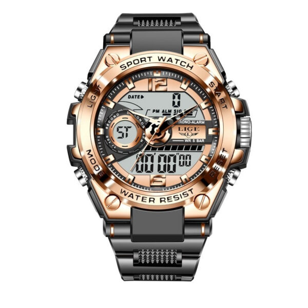 LIGE Military Digital 50m Waterproof Wristwatch LED Quartz Clock Sport Watch Male Big Watches Men Relogios Masculino