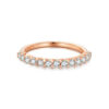 Bamoer U Moissanite Half Eternity Band Round Cut Diamond Sterling Sier Finger Ring Wedding Fine Jewelry Gifts