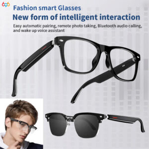 47d833e24722fa79 2 In 1 Headset Smart Glasses Blue Tooth Audio Call AI Voice Noise Reduction Music Eyewear Waterproof Speaker Mics Calls Eyeglass