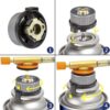 Butane Fuel Canister Adapter,Camping Grill Gas Stove Adapter,Camping Backpacking Butane Stove Gas Convert Connector Adapter