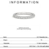 47e68881a7f2383a Test Passed Moissanite Matching Wedding Diamond Band for Women Sterling Sier Female Crown Single Tail Ring