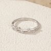 47e8f523c730cc53 MODIAN 925 Sterling Silver Original Design Rings Simple Double Layer Line Round Clear CZ Finger Rings For Women Fine Jewelry
