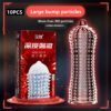 10PCS 3D Large Particles Condoms for Men Penis Sleeves Granular Stimulation Women G Spot Sex Toy Safe Contracepation Sex Product