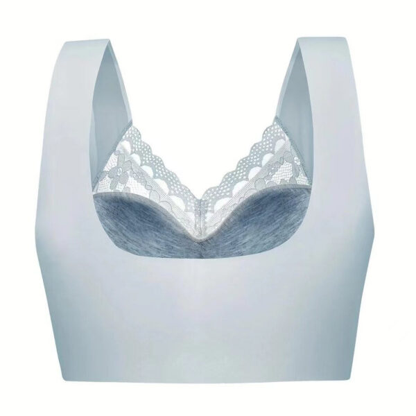 Women Lace Bra Camisole Underwear Bue L XL XXL Breathable V Neck Gather Up Soft Comfortabl Casual