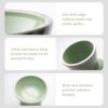47f3d34a1b6479e8 2 Extra Wide Raised Cat Food Bowl, Elevated Anti-Vomiting Cat Feeder Whisker Stress-Free Dog Two Bowls Ceramic Cat Feeding Bowls White