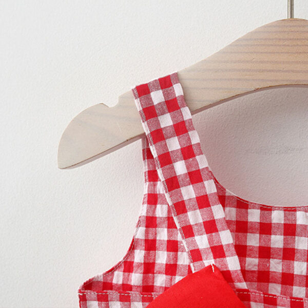 47f40e8fd42f4eaa 2Pcs/Set Summer Baby Girl Dress Sweet Bowknot Plaid Children Clothes Lovely Thin Soft Clothing For Kids Toddlers Party Dresses