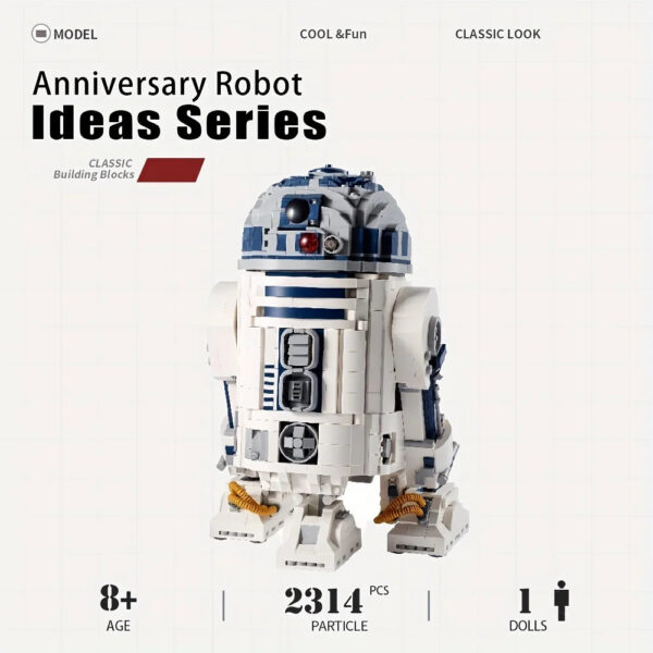48087d8963d21b2c Moive Series Classic R2D2 Robot Building Blocks Sets 2314Pcs Moc Modular Bricks 75308 Children Gifts