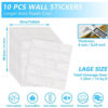 480ee02f71c8617f 3D Three-dimensional Wall Self-adhesive Wallpaper Anti-collision Decorative Stickers 10pc