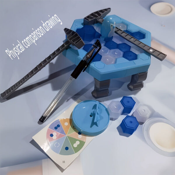 480f58209140f4f3 Save Penguin Toy, Ice Breaker Knocking And Disassembg Wall Board Novelty Game Interactive Toy
