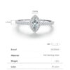 MODIAN Exquisite Luxury Marquise Cut CZ Ring 925 Sterling Silver Ring for Women Wedding Engagement Gift Fine Jewelry Accessories