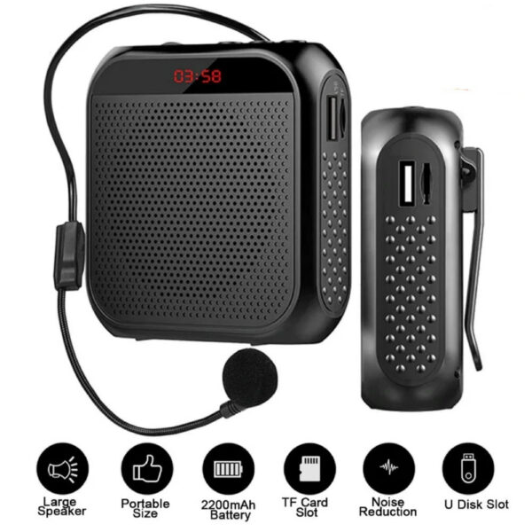 481590e6834d8b58 Headworn Microphone Loudspeaker Voice Amplifier Recorder Mic Speaker Audio Mini Wired Mikrofon Mike Sound Battery Kit Headset
