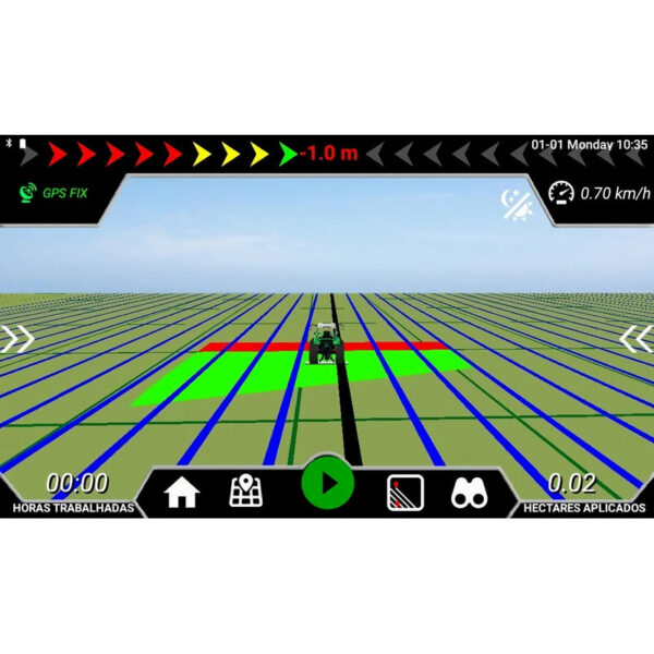 RICOEL 7 Inch Waterproof GNSS Agriculture Farming Display GPS Navigation Guidance for Tractor