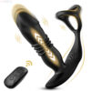 4832f835a4faa03b Male Thrusting Prostate Massager Bluetooth Vibrator Men Gay Anal Telescc Vibrating Butt Plug Sex Toy for Couples