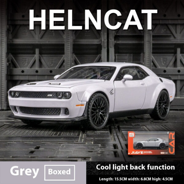 483be688b6737aec Dodge Challenger for 1: 32 Scale Die Cast Metel Toy Pull Back Hellcat Model Cars with Sound and Light Hellc